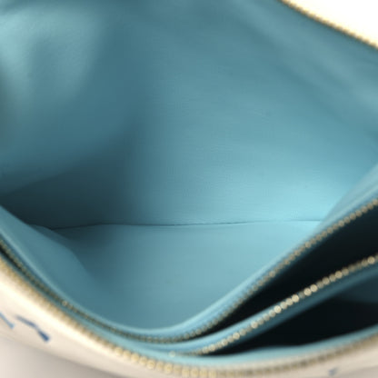 Louis Vuitton Lambskin Embossed Monogram Tricolor By The Pool Coussin PM White Blue 6 of 10