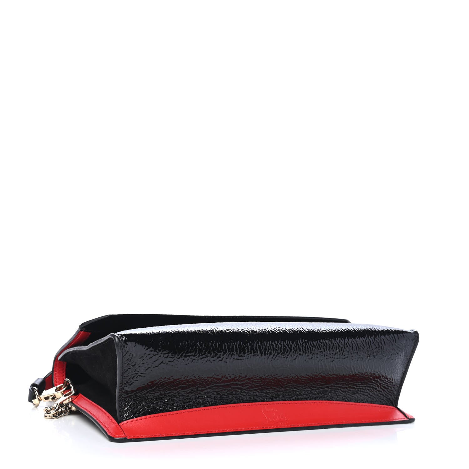 Christian Louboutin Patent Loubiblues Paris Clutch Bag Black 3 of 4