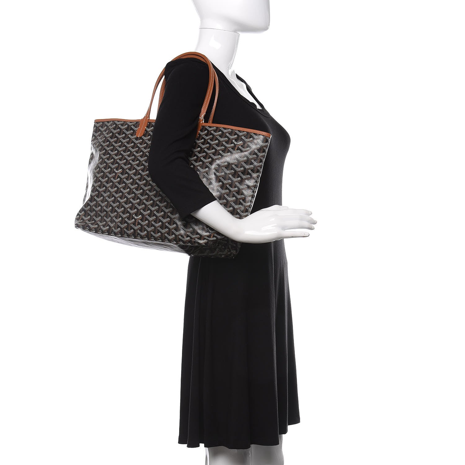 Goyard Goyardine Saint Louis PM Black Gold 2 of 11