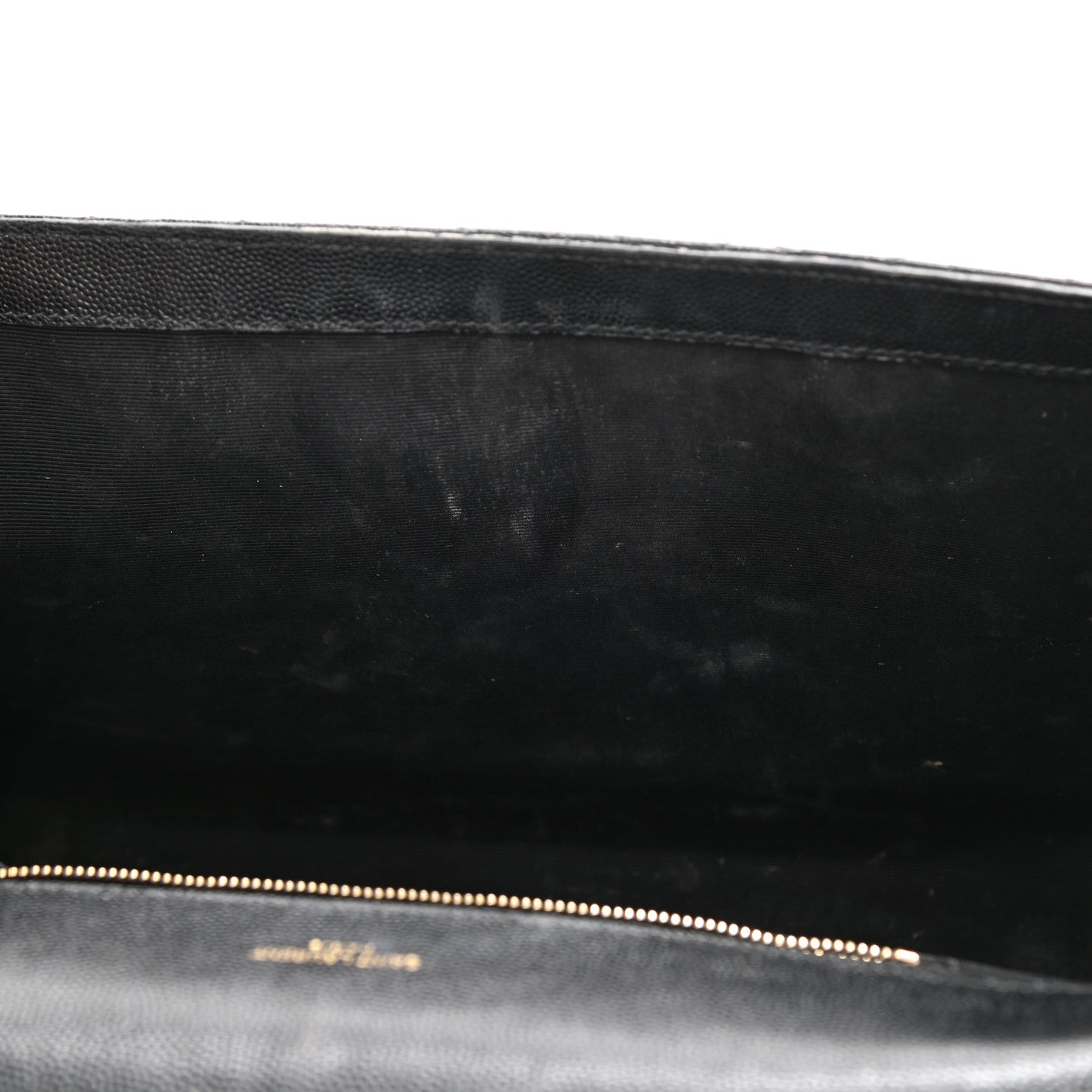 Saint Laurent Grain De Poudre Textured Mixed Matelasse Large Triquilt Monogram Satchel Black 22 of 35