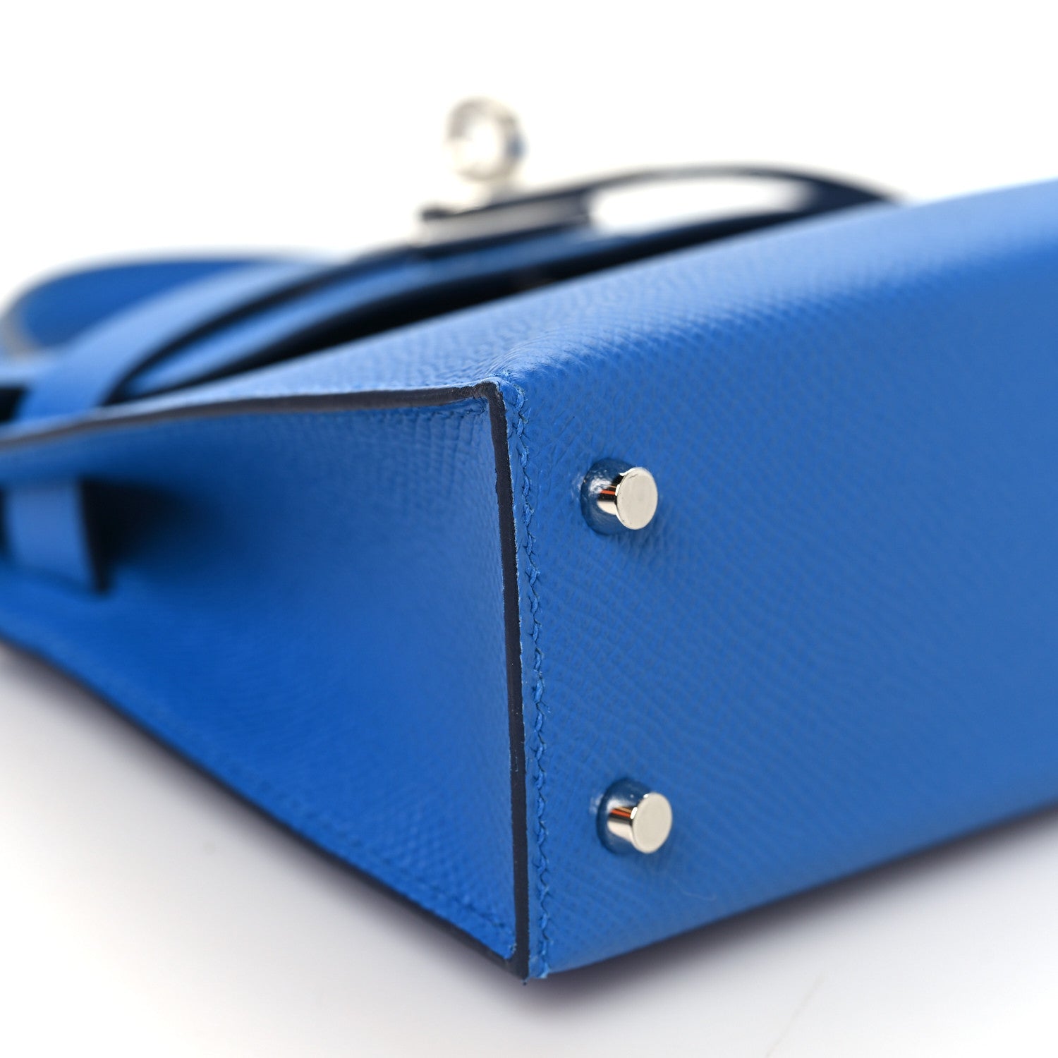 Hermes Epsom Mini Kelly Sellier 20 Bleu Zellige 7 of 9