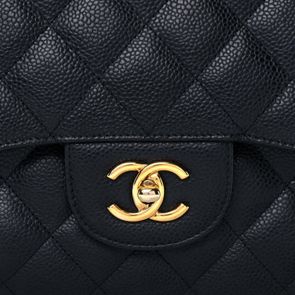 Chanel Caviar Quilted Jumbo Double Flap Black 6 of 14
