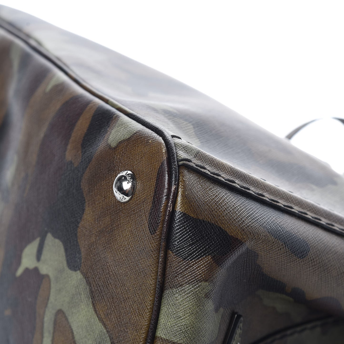 Saffiano Camouflage Military Tote Mimetico