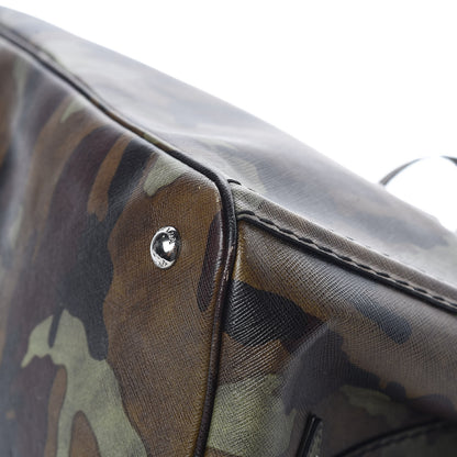 Prada Saffiano Camouflage Military Tote Mimetico 16 of 18