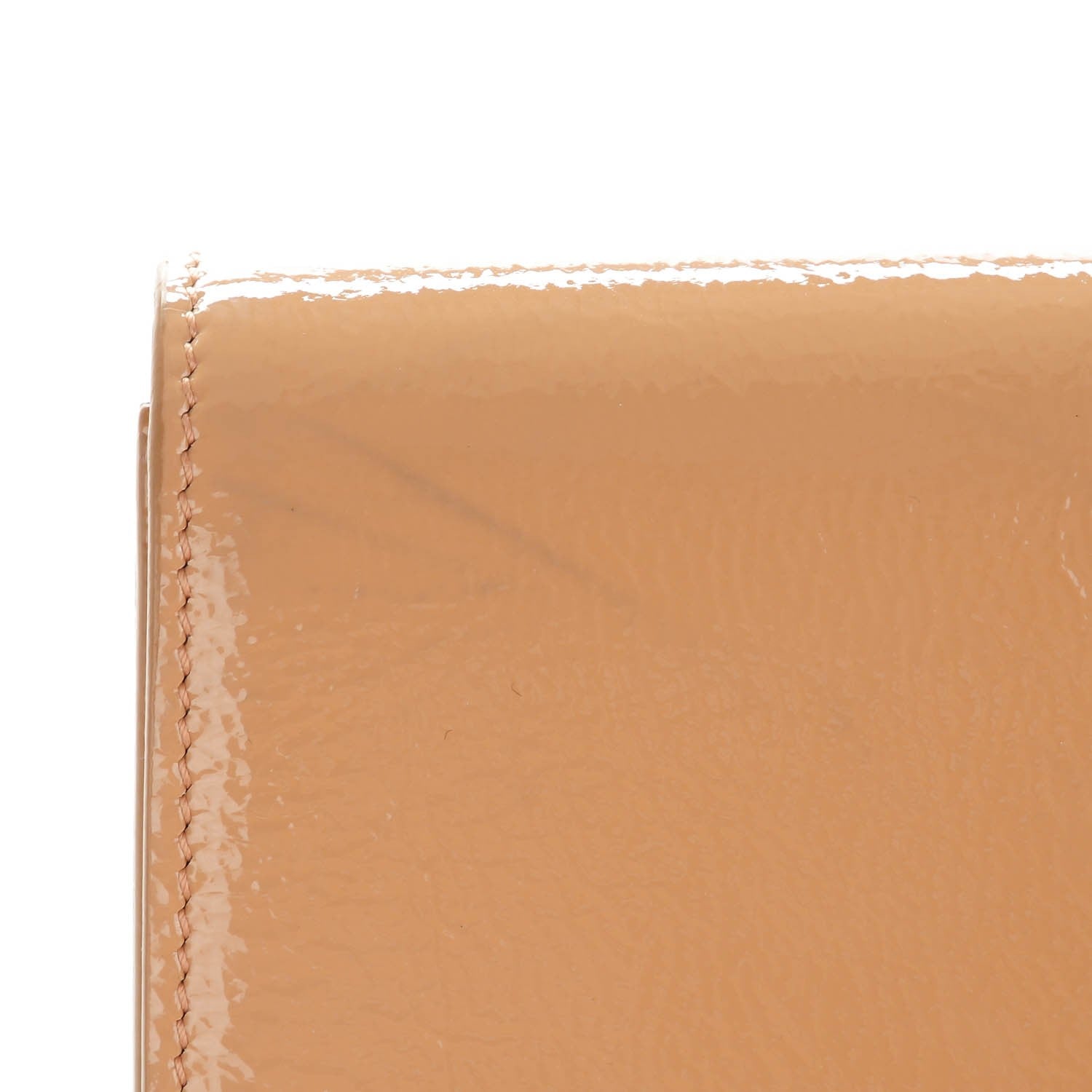 Saint Laurent Patent Calfskin Large Belle De Jour Clutch Nude 5 of 9