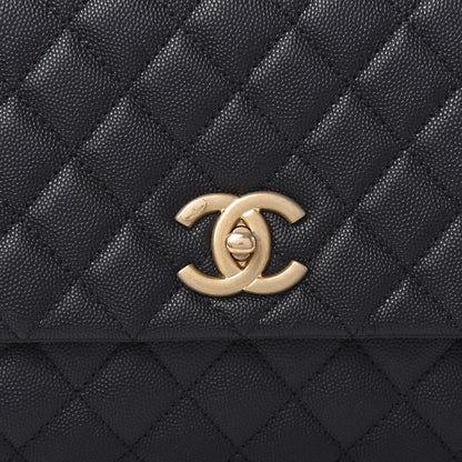 Chanel Caviar Quilted Small Coco Handle Flap Black 11 of 11