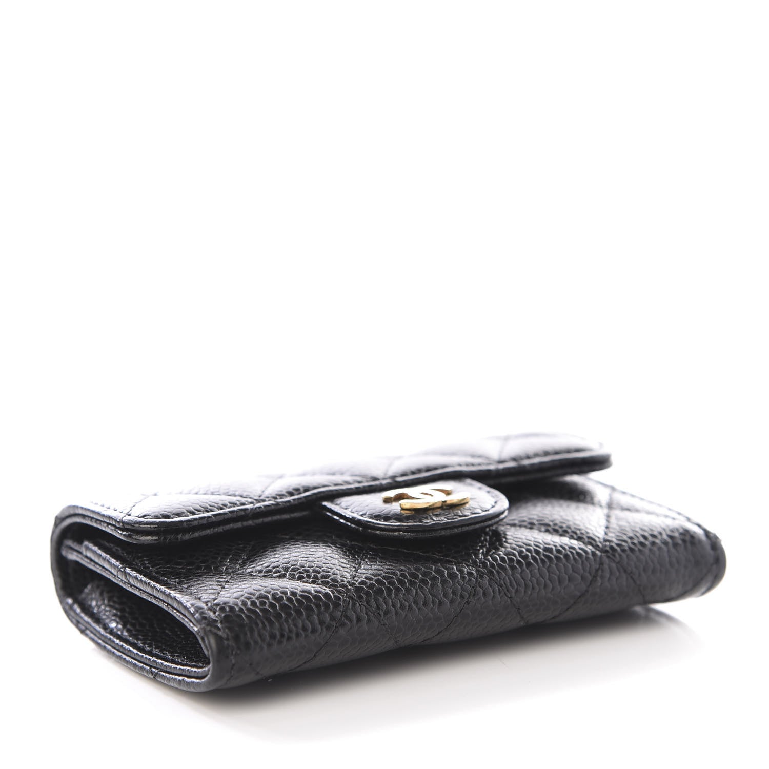 Chanel Caviar Quilted Flap Card Holder Black 3 of 8