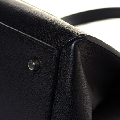 Celine Grained Calfskin Medium Edge Shoulder Bag Black 11 of 12
