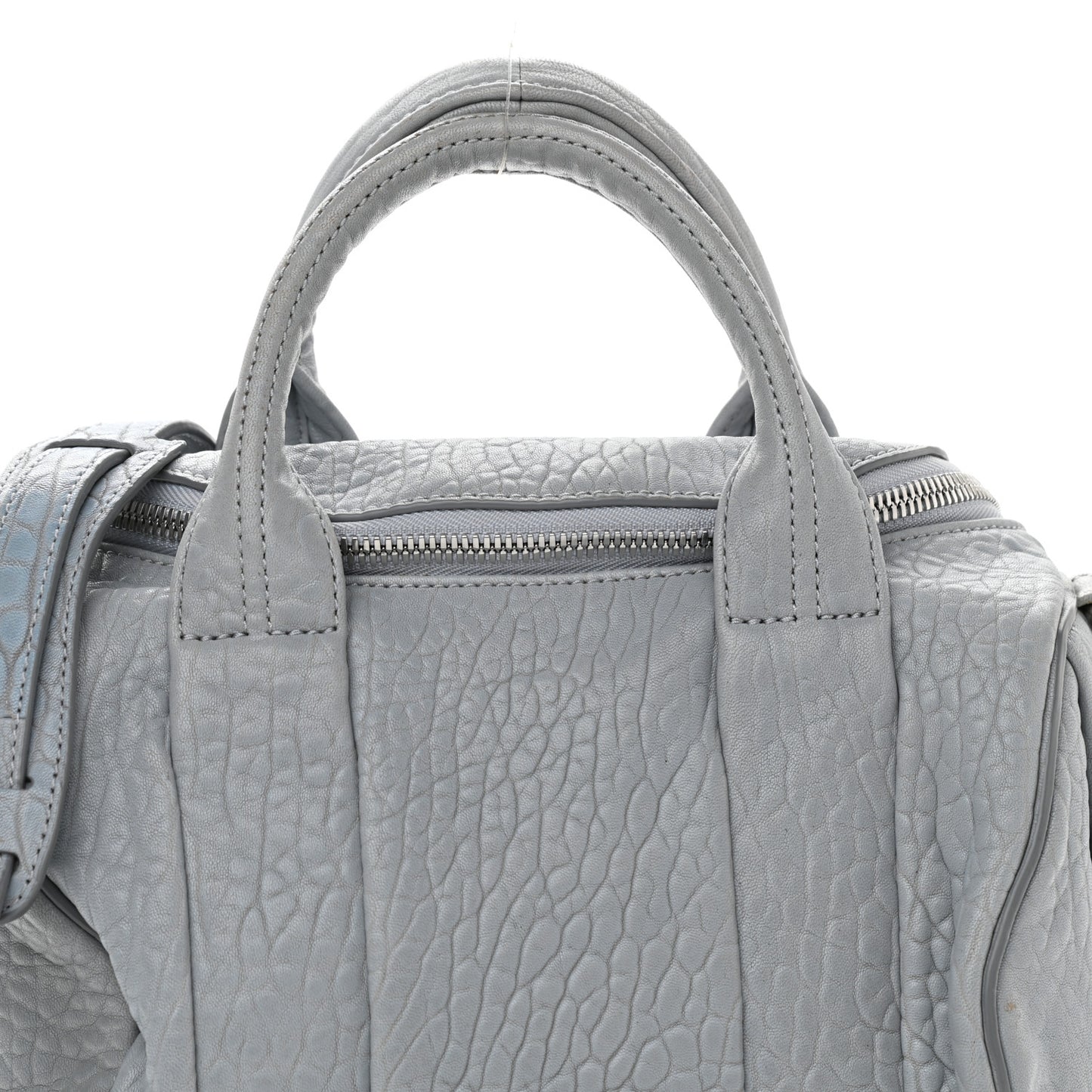 Pebbled Lambskin Rockie Carbon Rodhium Hardware