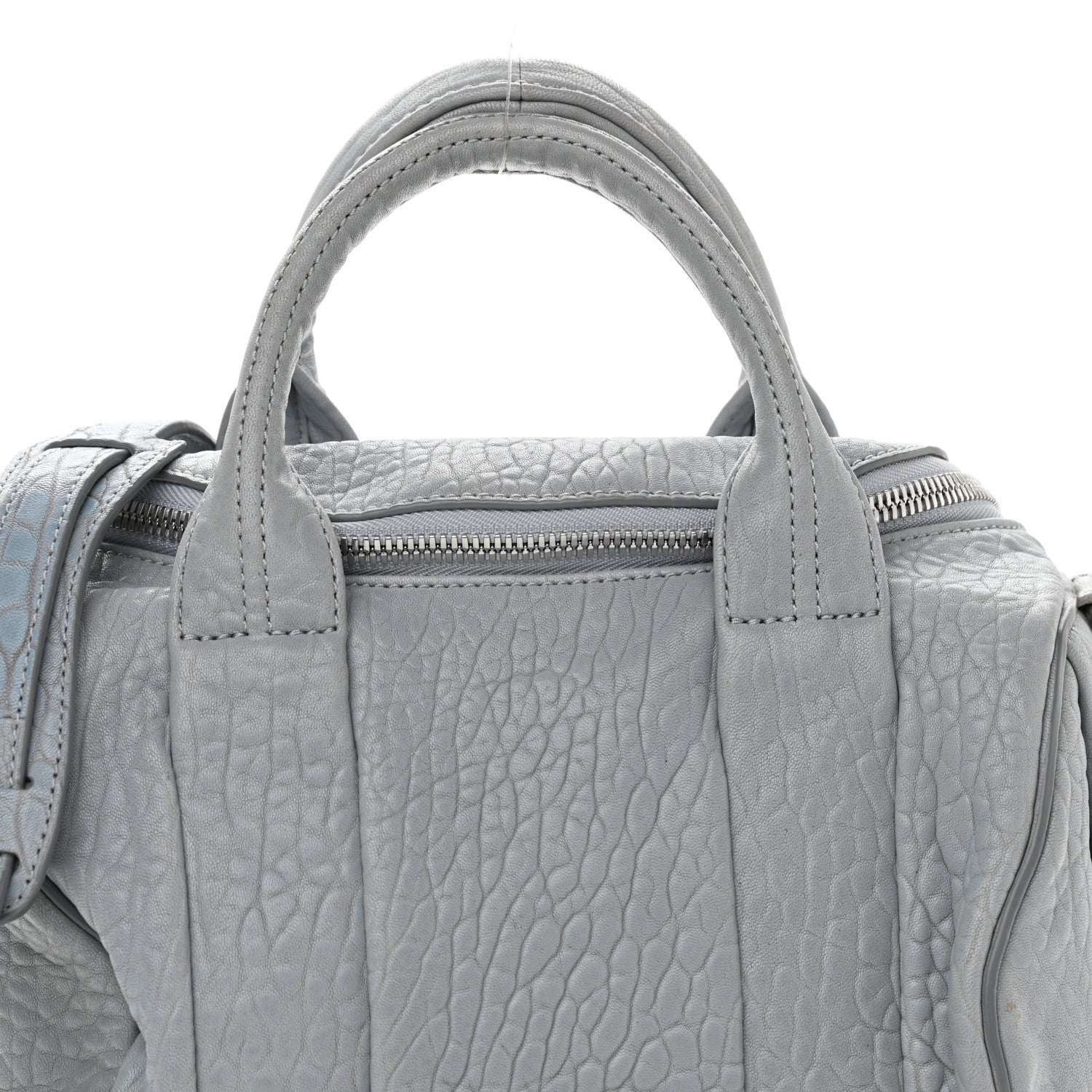 Alexander Wang Pebbled Lambskin Rockie Carbon Rodhium Hardware 9 of 9