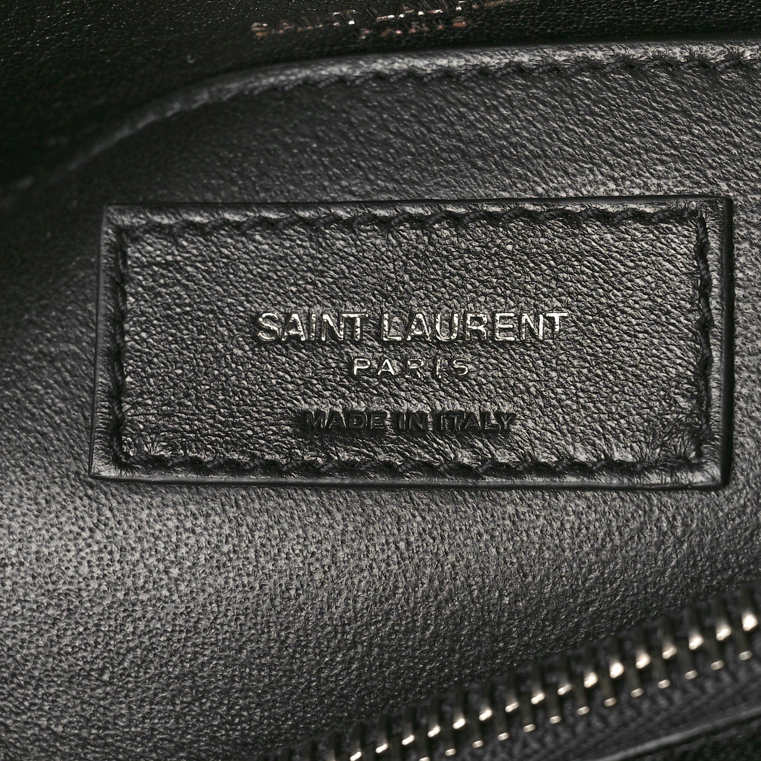 Saint Laurent Sheepskin Matelasse Chevron Monogram Medium College Bag Black 6 of 10