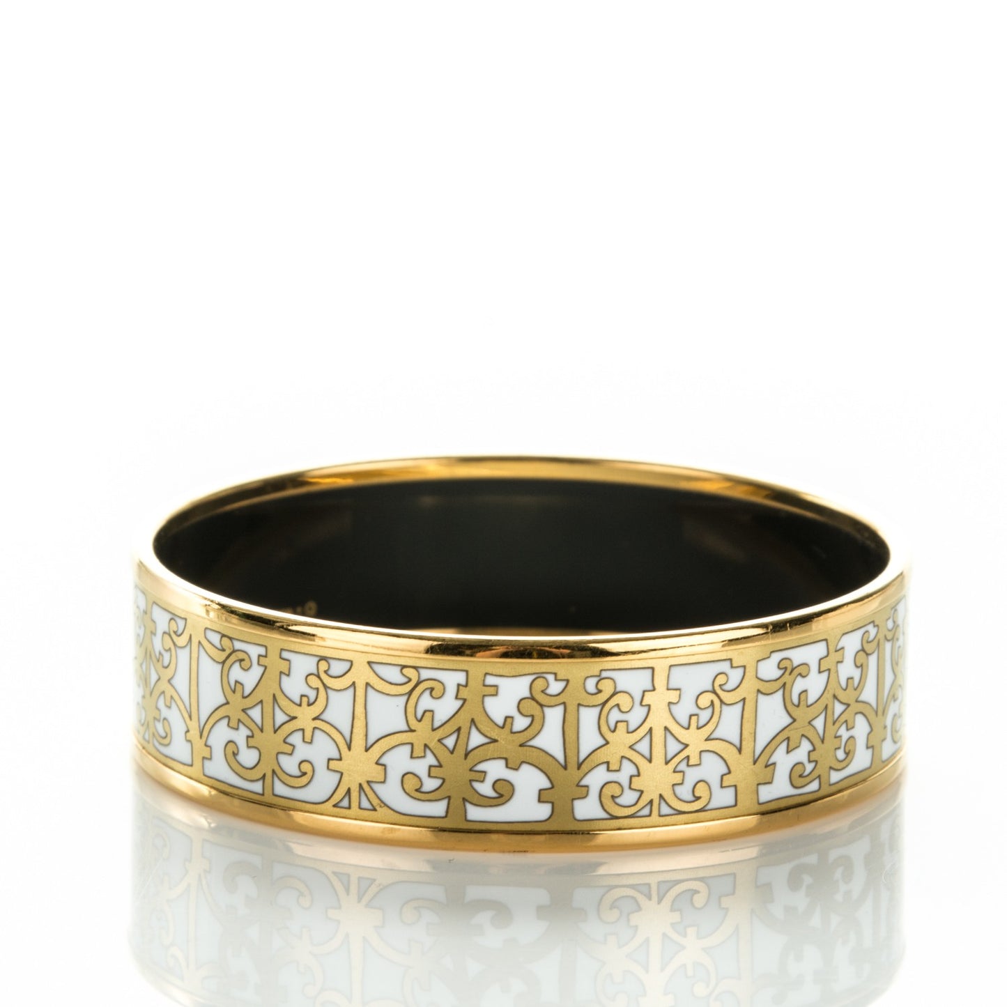 Enamel Printed Wide Balcons du Guadalquivir Bracelet 62 Gold
