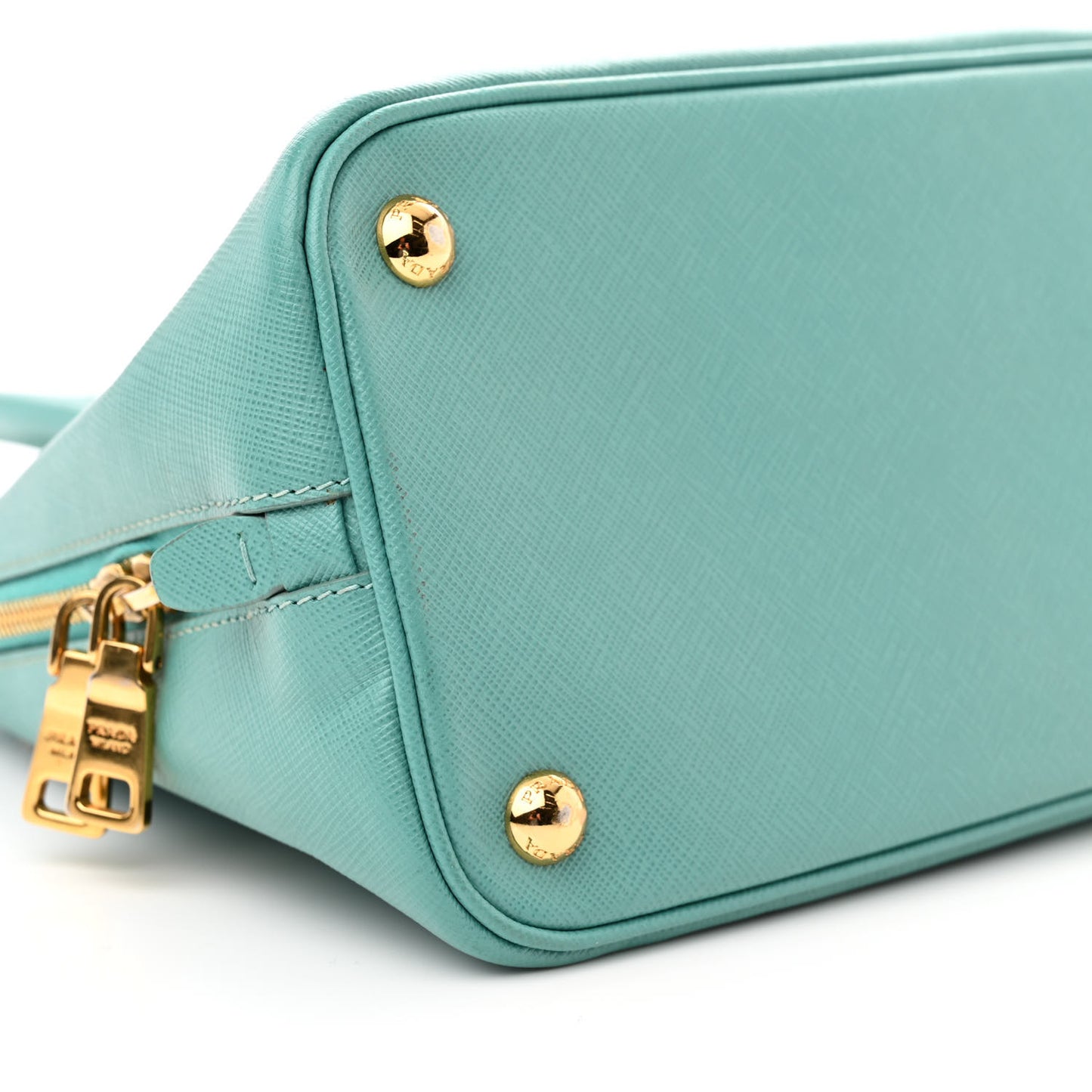 Saffiano Lux Medium Open Promenade Tote Turquoise