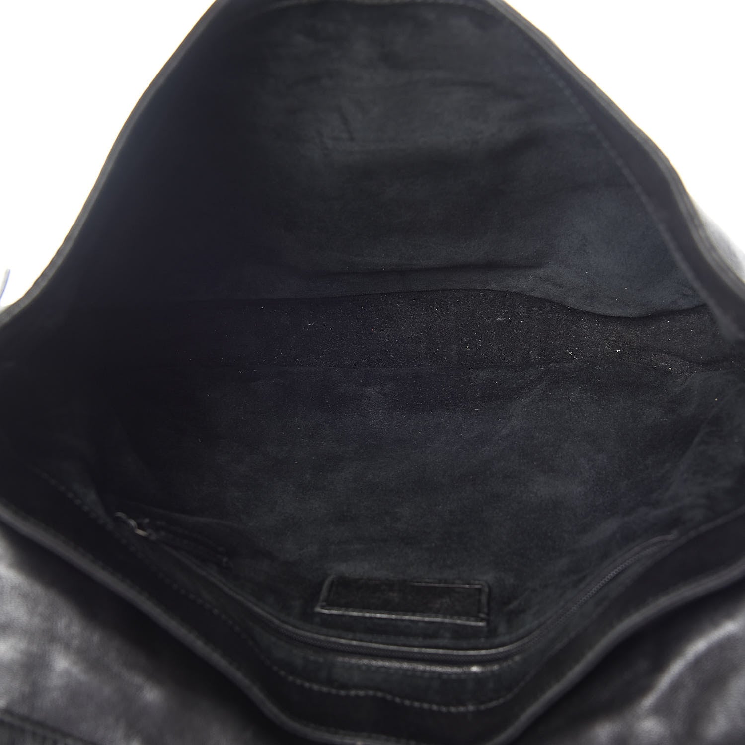Saint Laurent Lambskin Horn Messenger Bag Black 5 of 17