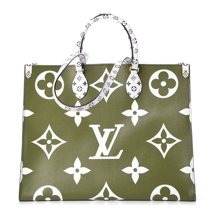 Louis Vuitton Monogram Giant Onthego GM Kaki Beige 1 of 12