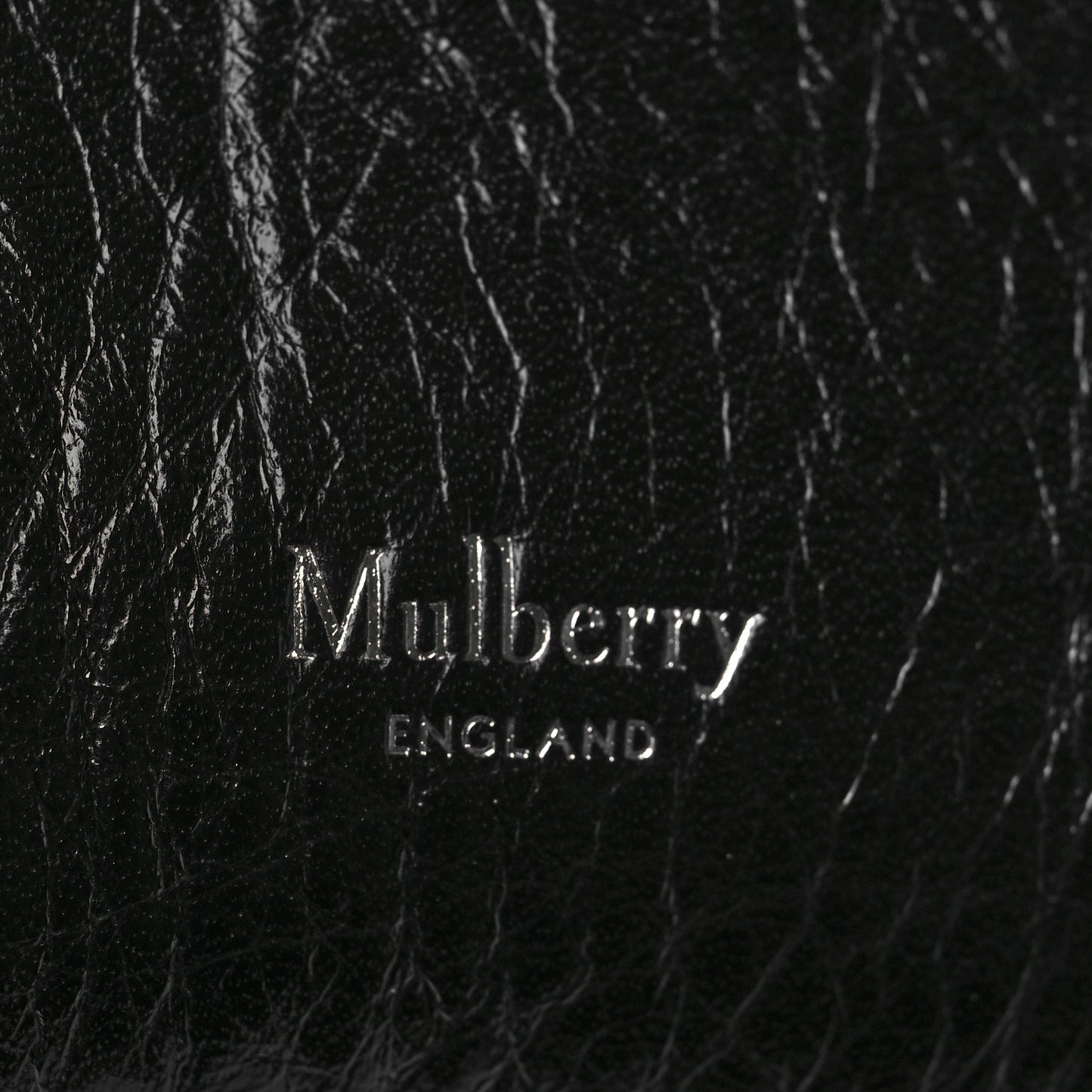 Shiny Calfskin Small Iris Tote Black