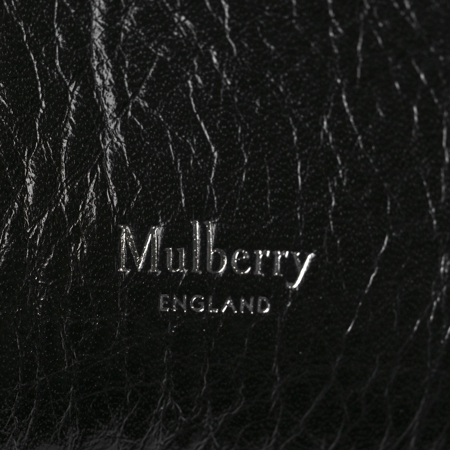 Mulberry Shiny Calfskin Small Iris Tote Black 6 of 9