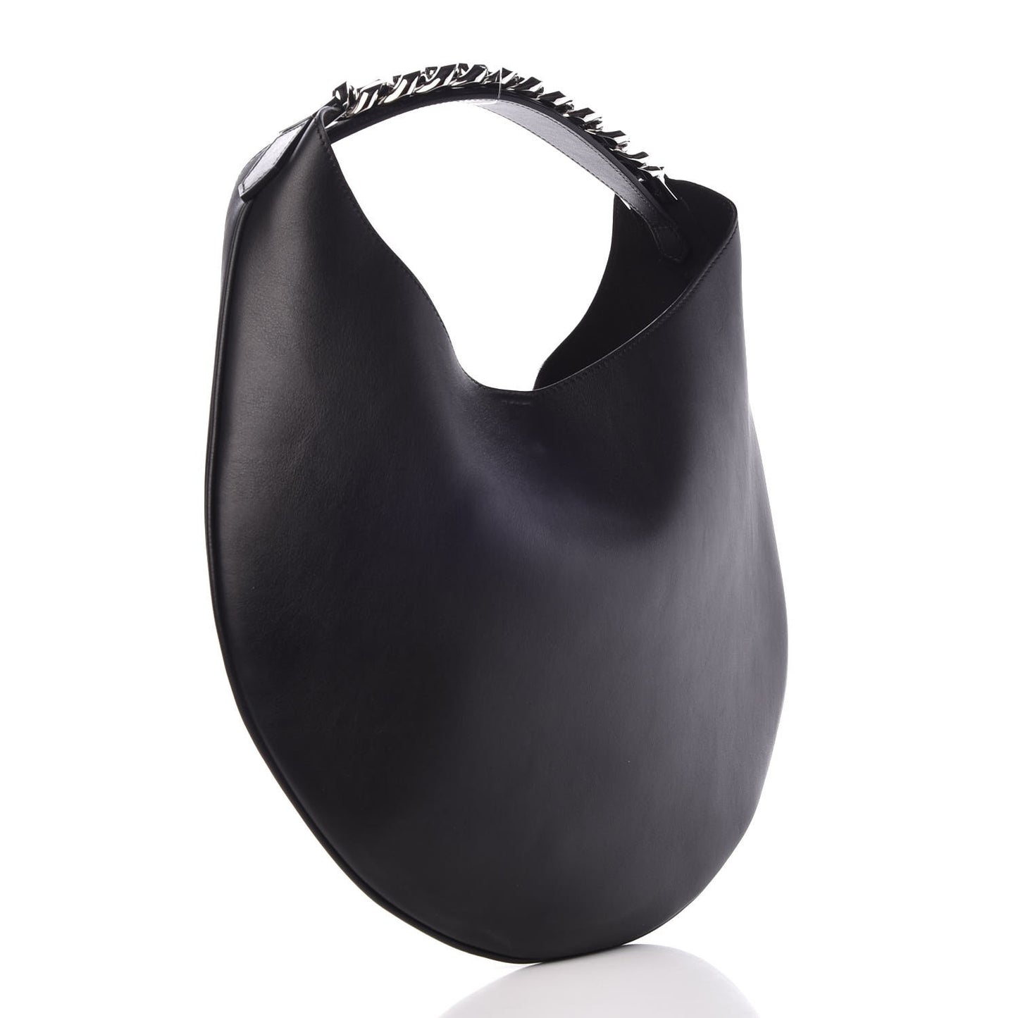 Calfskin Small Infinity Hobo Bag Black