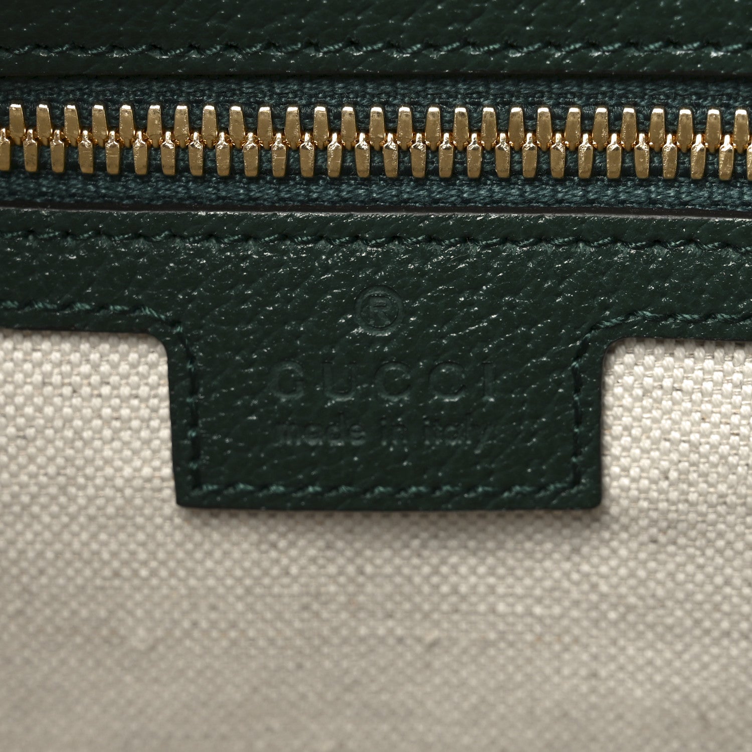 Gucci Textured Dollar Calfskin Web Medium Savoy Duffle Bag Green 5 of 9