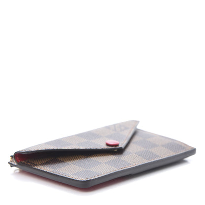 Louis Vuitton Damier Ebene Recto Verso Card Holder Red 4 of 7
