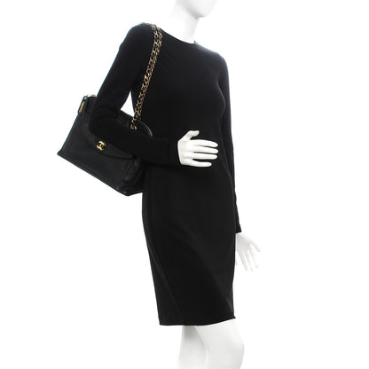 Chanel Caviar Flap Shoulder Bag Black 2 of 7