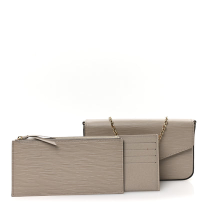Louis Vuitton Epi Felicie Pochette Chain Wallet Galet 3 of 11