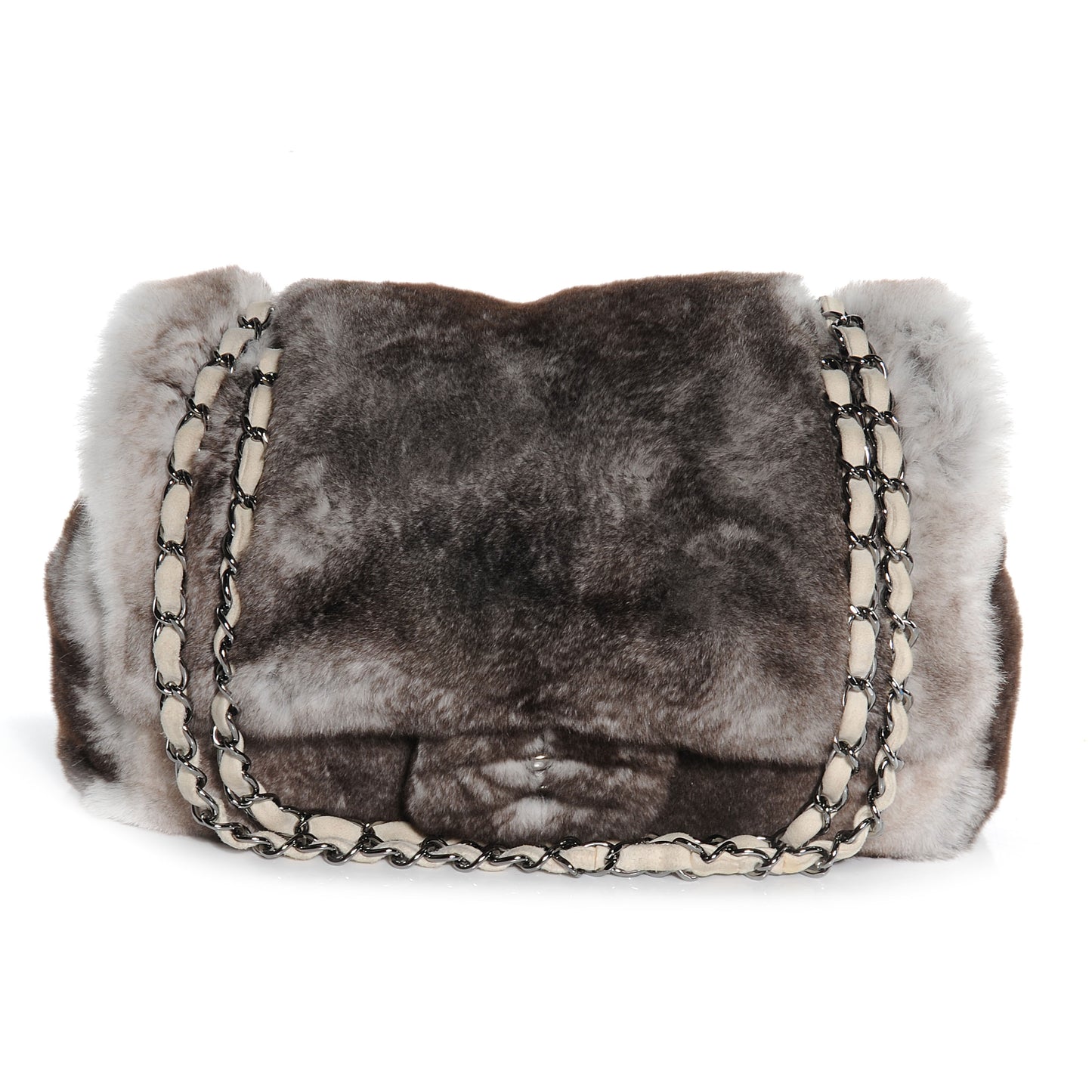 Chinchilla Fur Flap Bag
