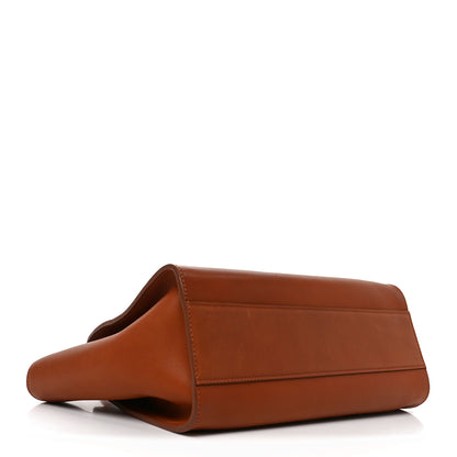 The Row Polished Saddle Calfskin Marlo 12 Tote Bag Acero 4 of 9