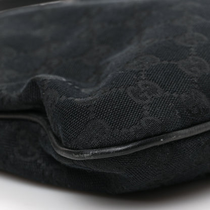 Gucci Monogram Medium New Britt Hobo Black 7 of 9