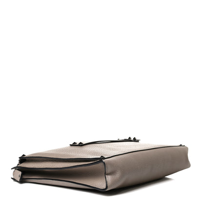 Valentino Garavani Pebbled Calfskin Rockstud Strap Clutch Poudre 4 of 12