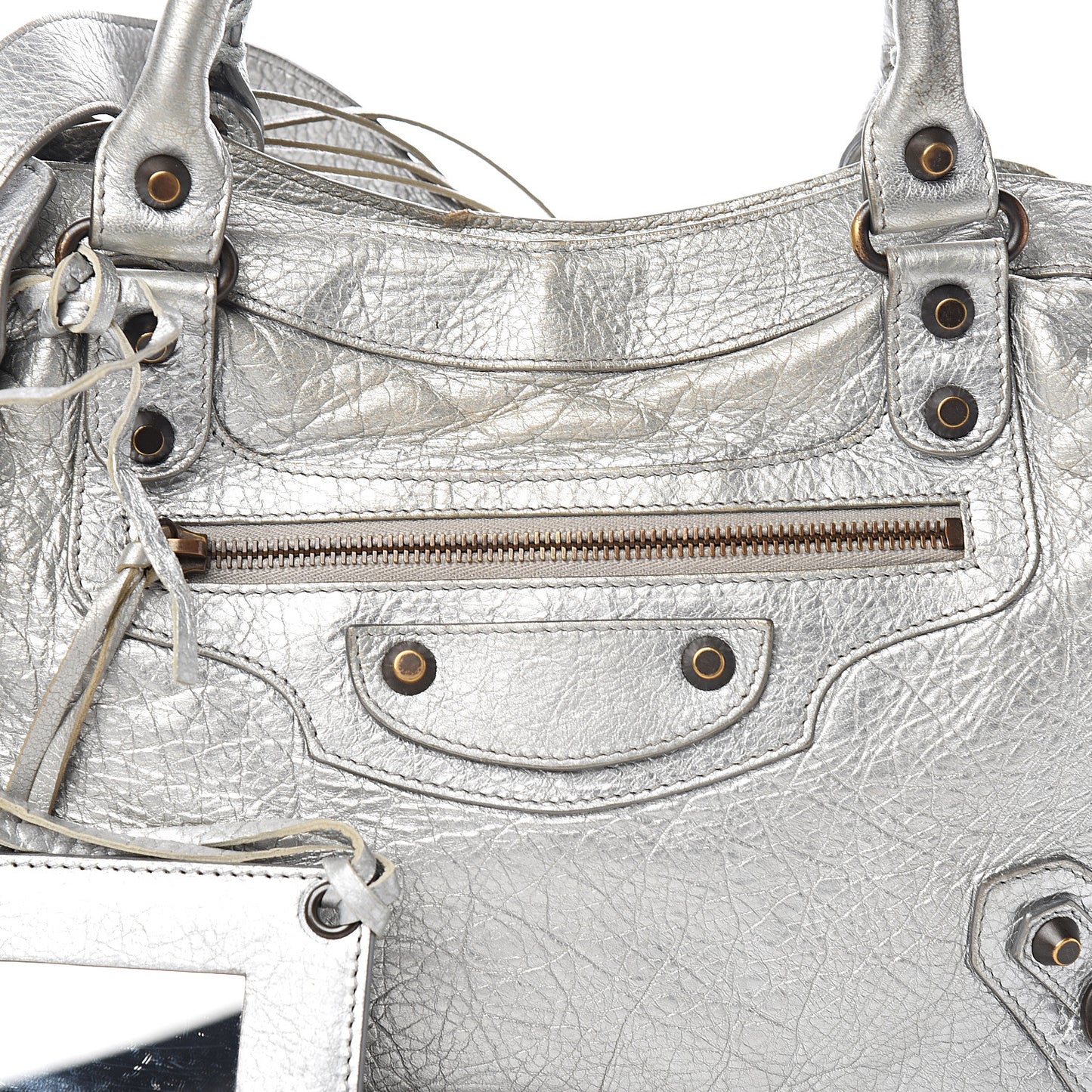 Metallic Agneau Classic Hardware Town Gris Aluminum