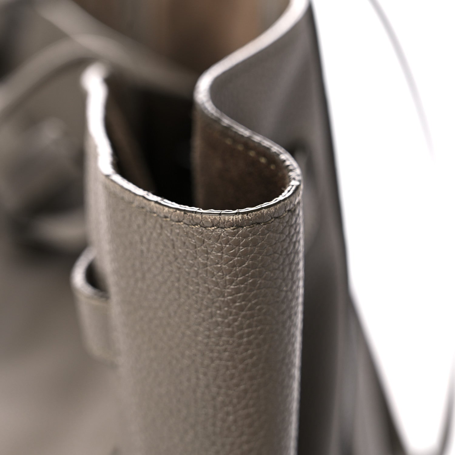 Celine Soft Grained Calfskin Small Belt Cabas Phantom Taupe 23 of 27