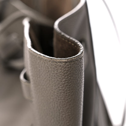 Celine Soft Grained Calfskin Small Belt Cabas Phantom Taupe 23 of 27