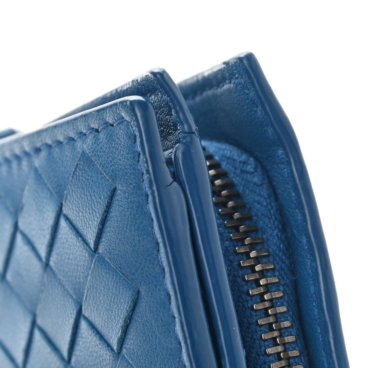 Nappa Intrecciato French Flap Wallet Electrique