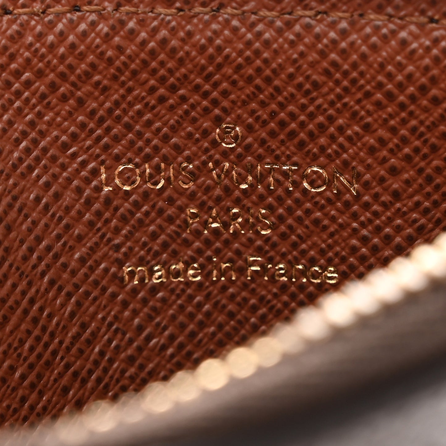 Monogram Zipped Romy Card Holder