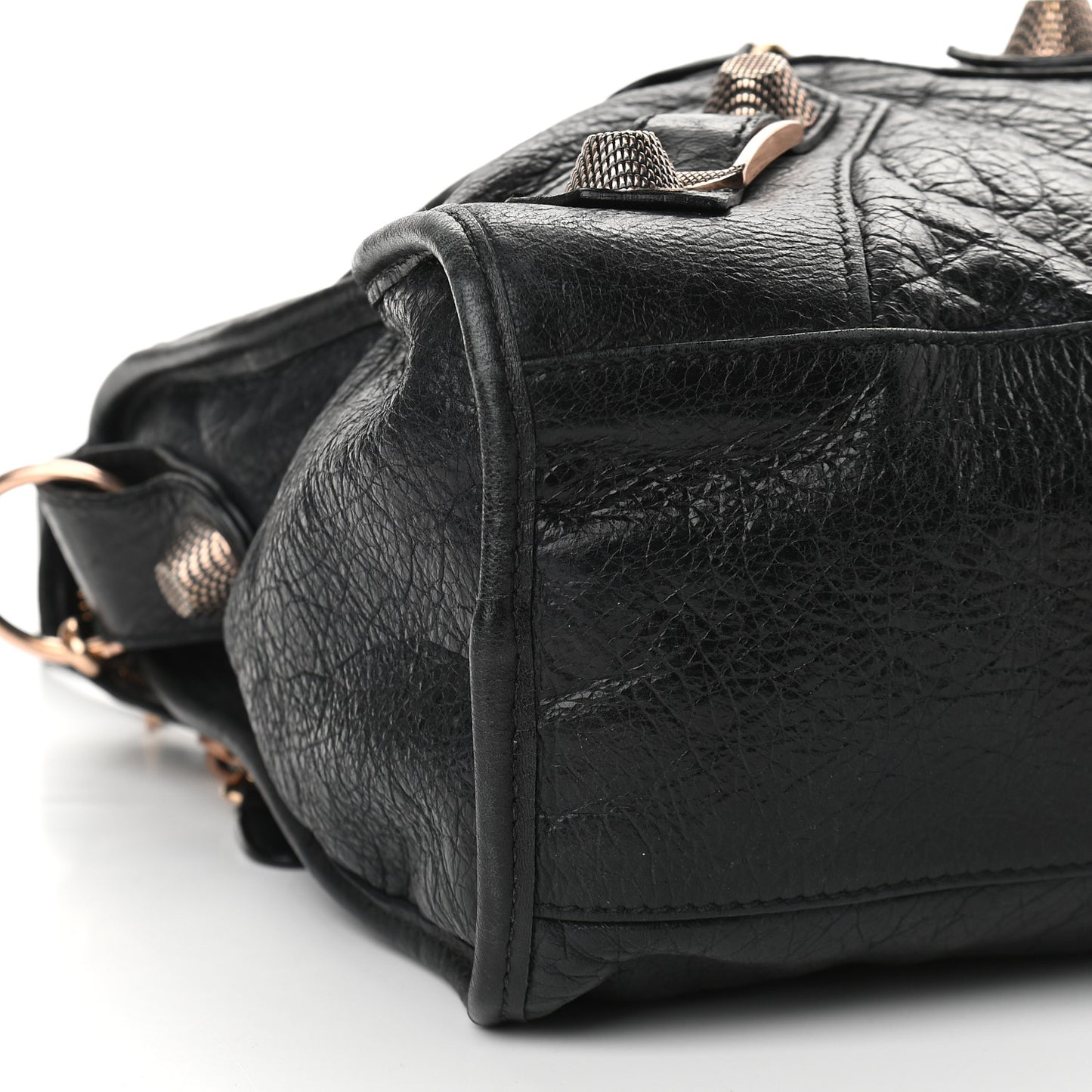 Agneau Giant 21 Rose Gold Hardware City Black