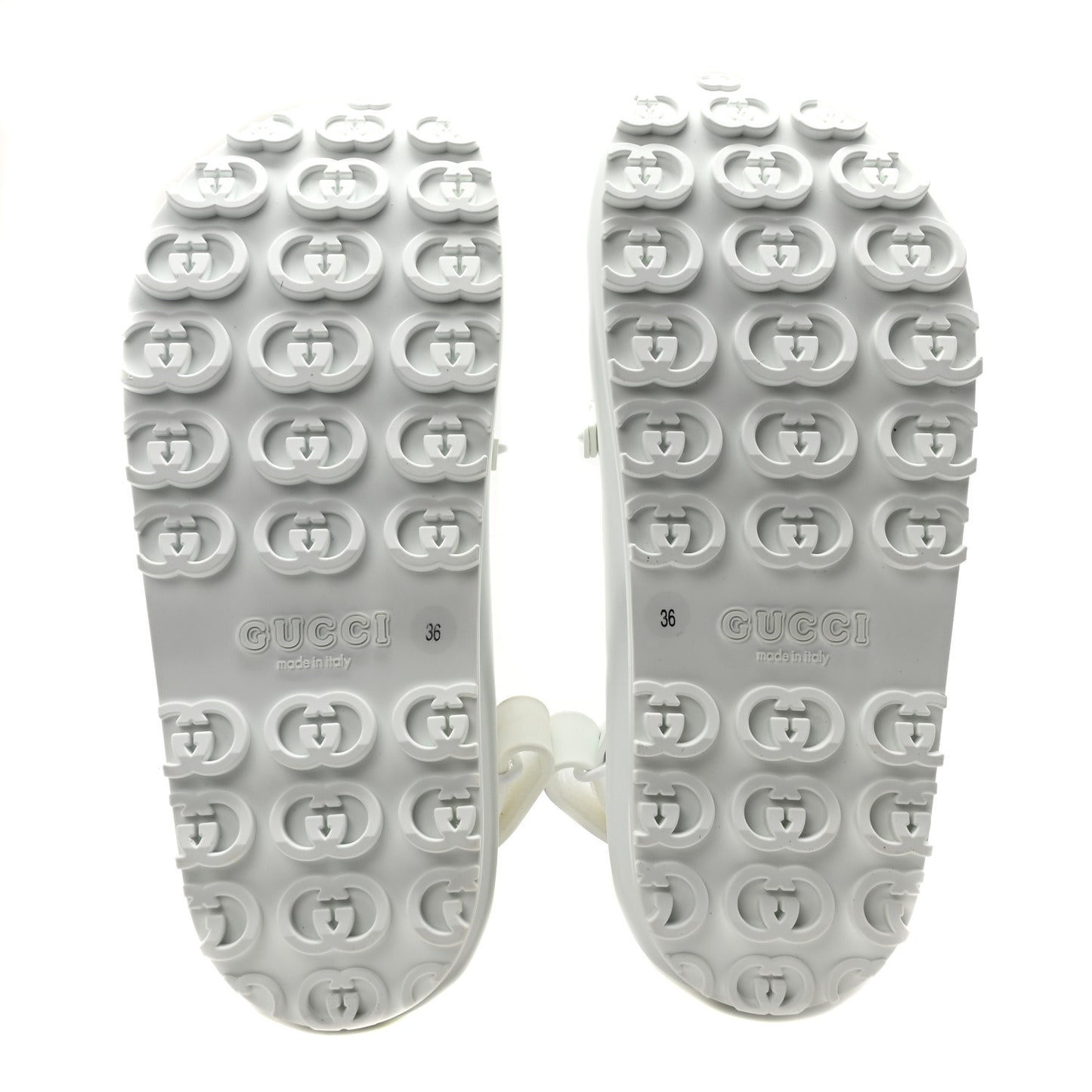 Soft Rubber Horsebit Touch Womens Strapped Sandals 36 Great White