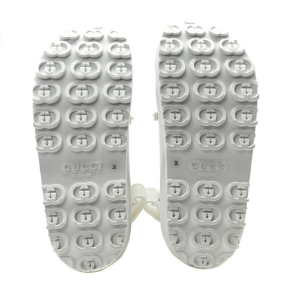 Gucci Soft Rubber Horsebit Touch Womens Strapped Sandals 36 Great White 6 of 10