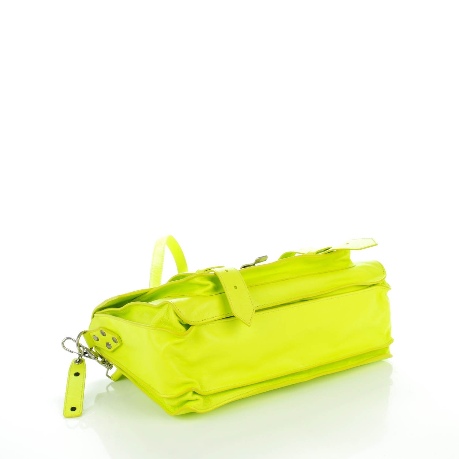 Proenza Schouler Lambskin Medium PS1 Satchel Sulfur 4 of 7