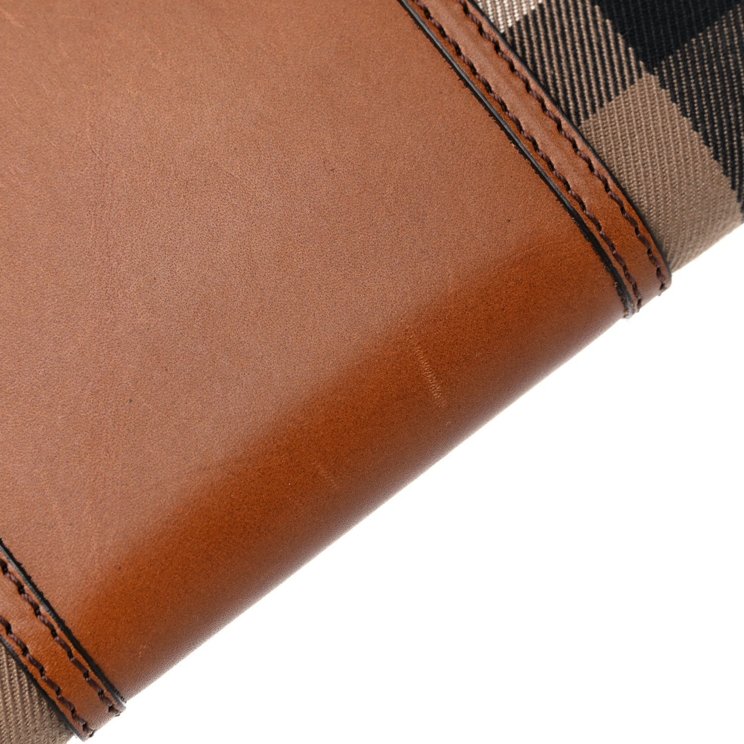 Burberry House Check Large Sartorial Ziggy Zip Around Wallet Tan 10 of 12