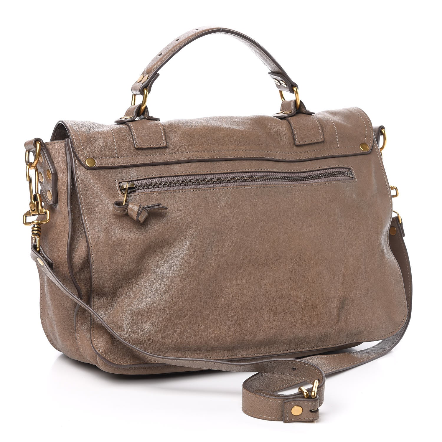 Proenza Schouler Lambskin Medium PS1 Satchel Smoke 3 of 11