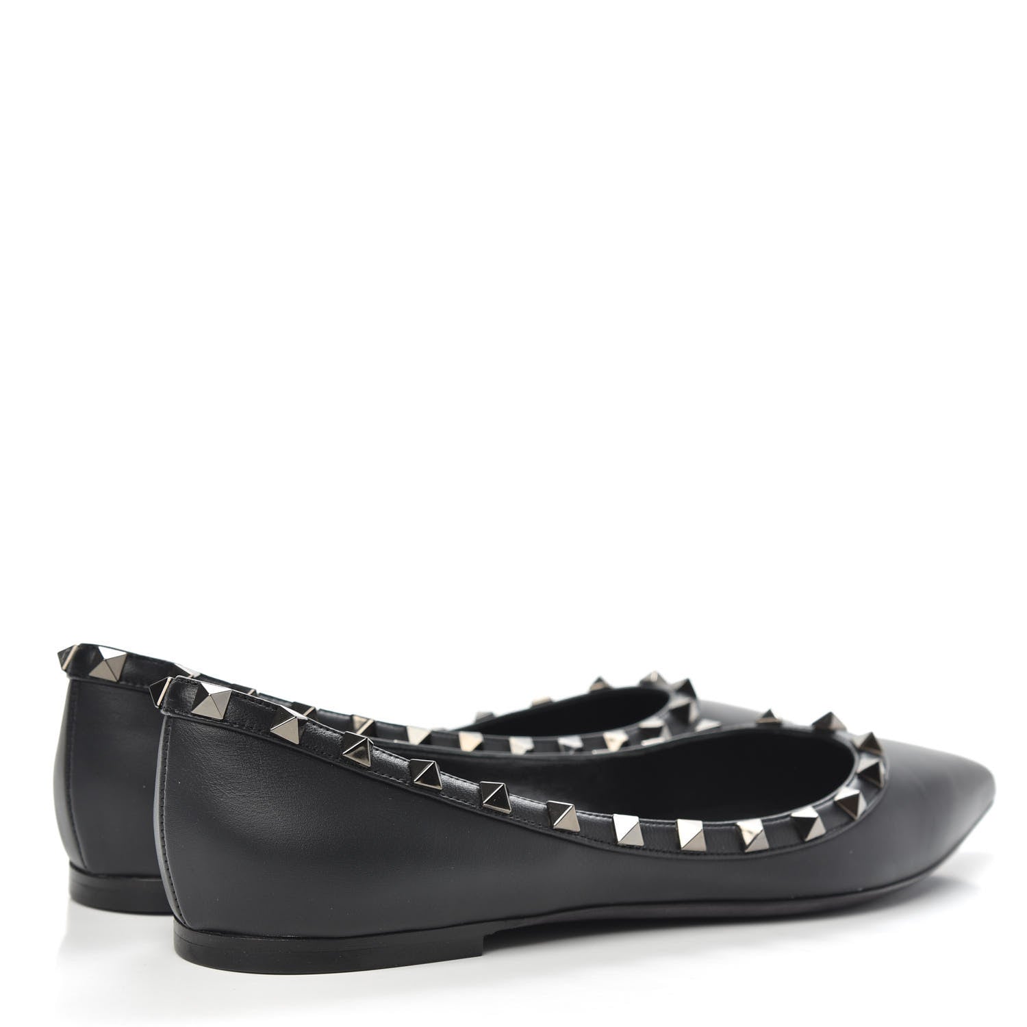 Valentino Garavani Nappa Rockstud Ballerina Flats 39 Black 4 of 9
