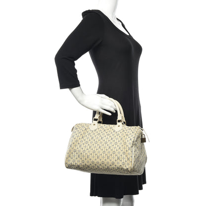 Louis Vuitton Mini Lin Croisette Speedy 30 Blue 2 of 15