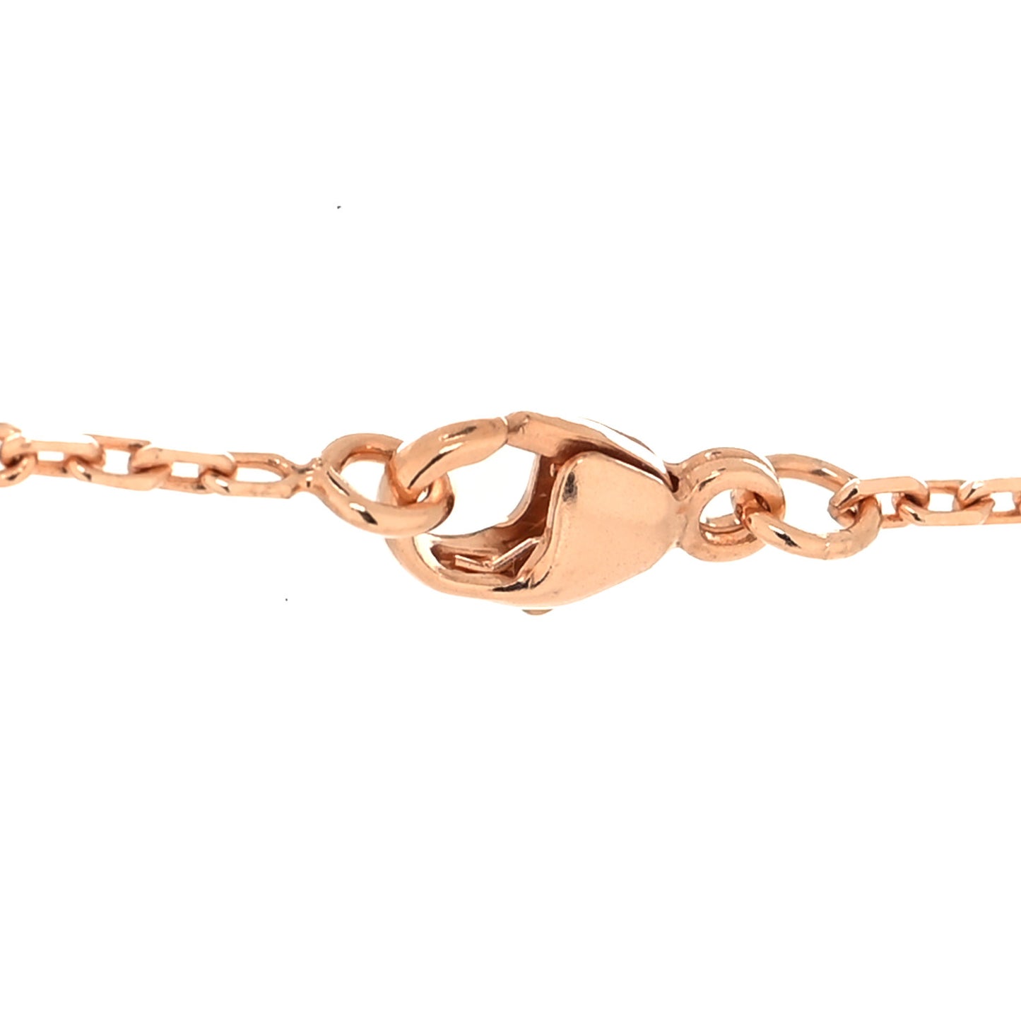 Lacquered Rose Gold Mini Pop H Pendant Necklace Rose Extreme