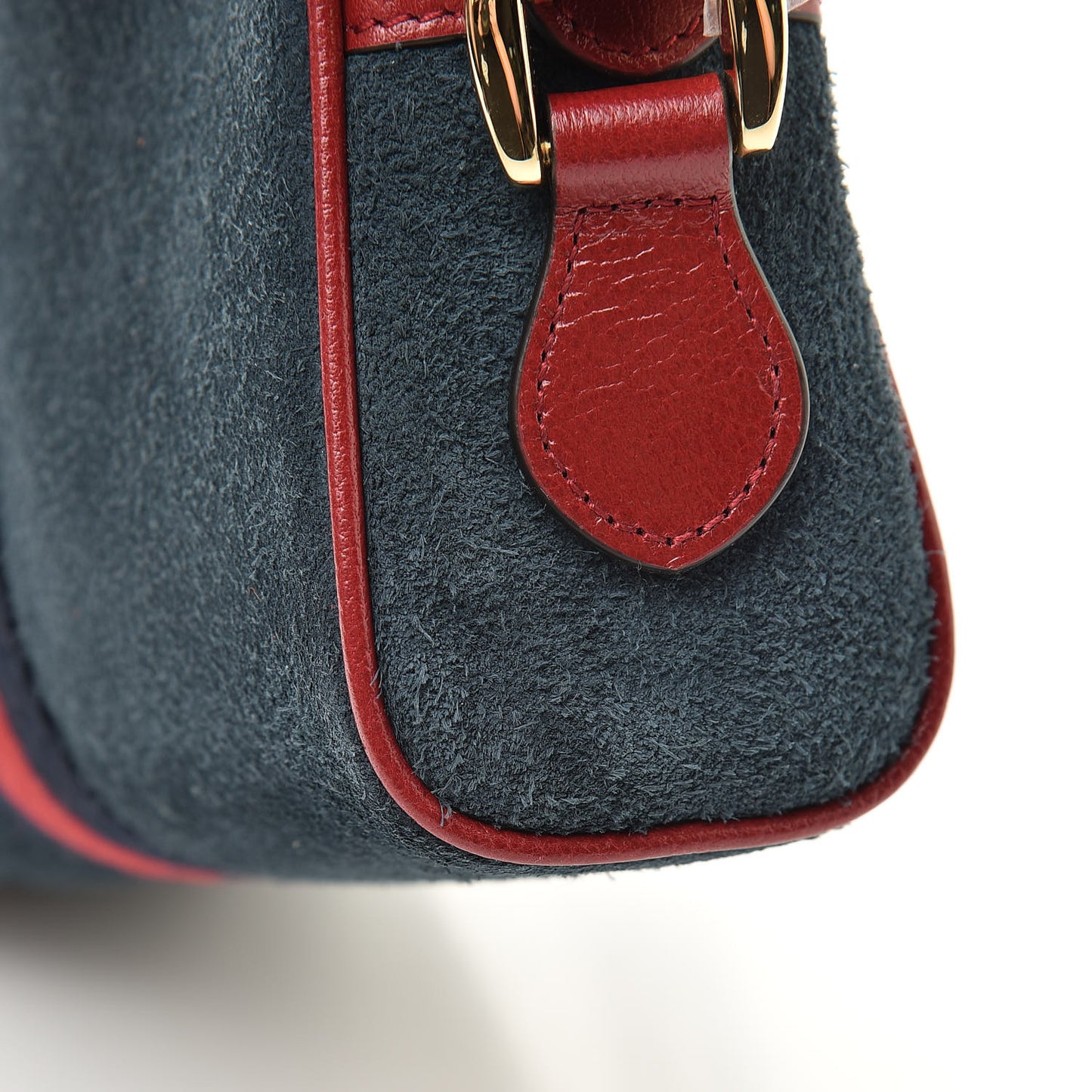 Suede Calfskin Web Mini Ophidia Shoulder Bag New Blue Romantic Cherry