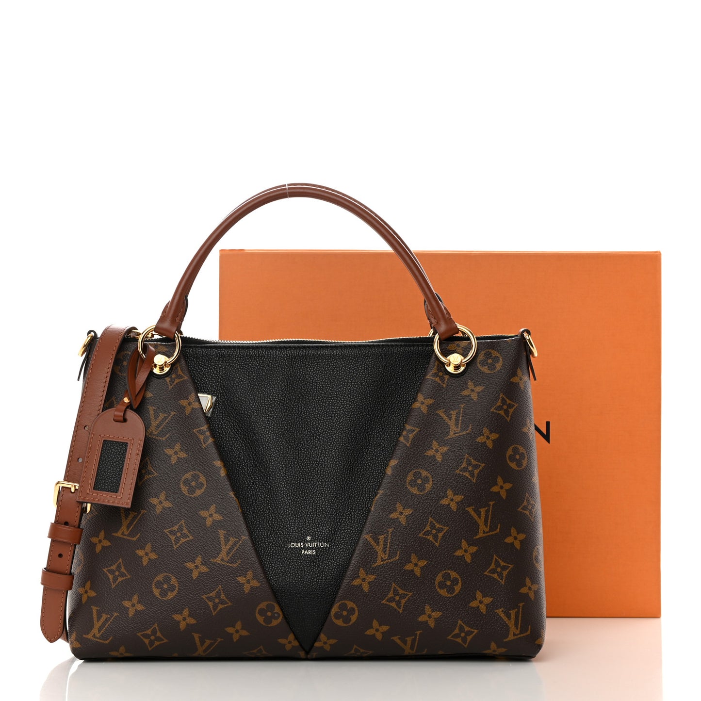 Monogram V Tote MM Black