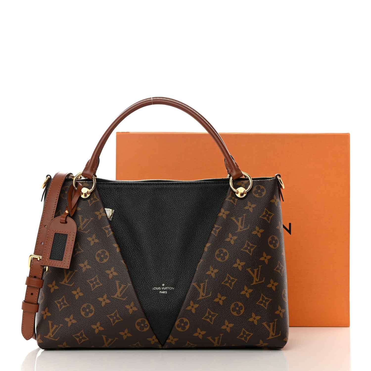 Louis Vuitton Monogram V Tote MM Black 13 of 13