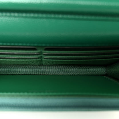 Chanel Caviar Quilted Wallet On Chain WOC Green 5 of 12