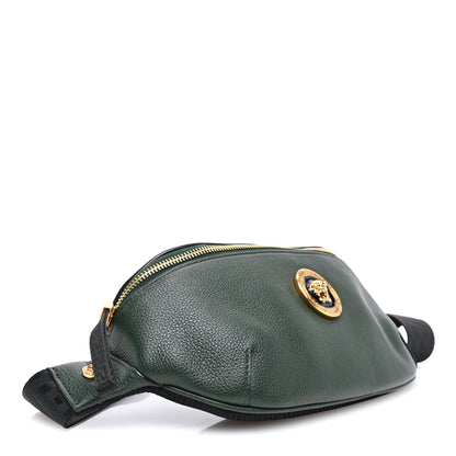 Versace Grained Calfskin Vanitas Medea Belt Bag Green 4 of 9