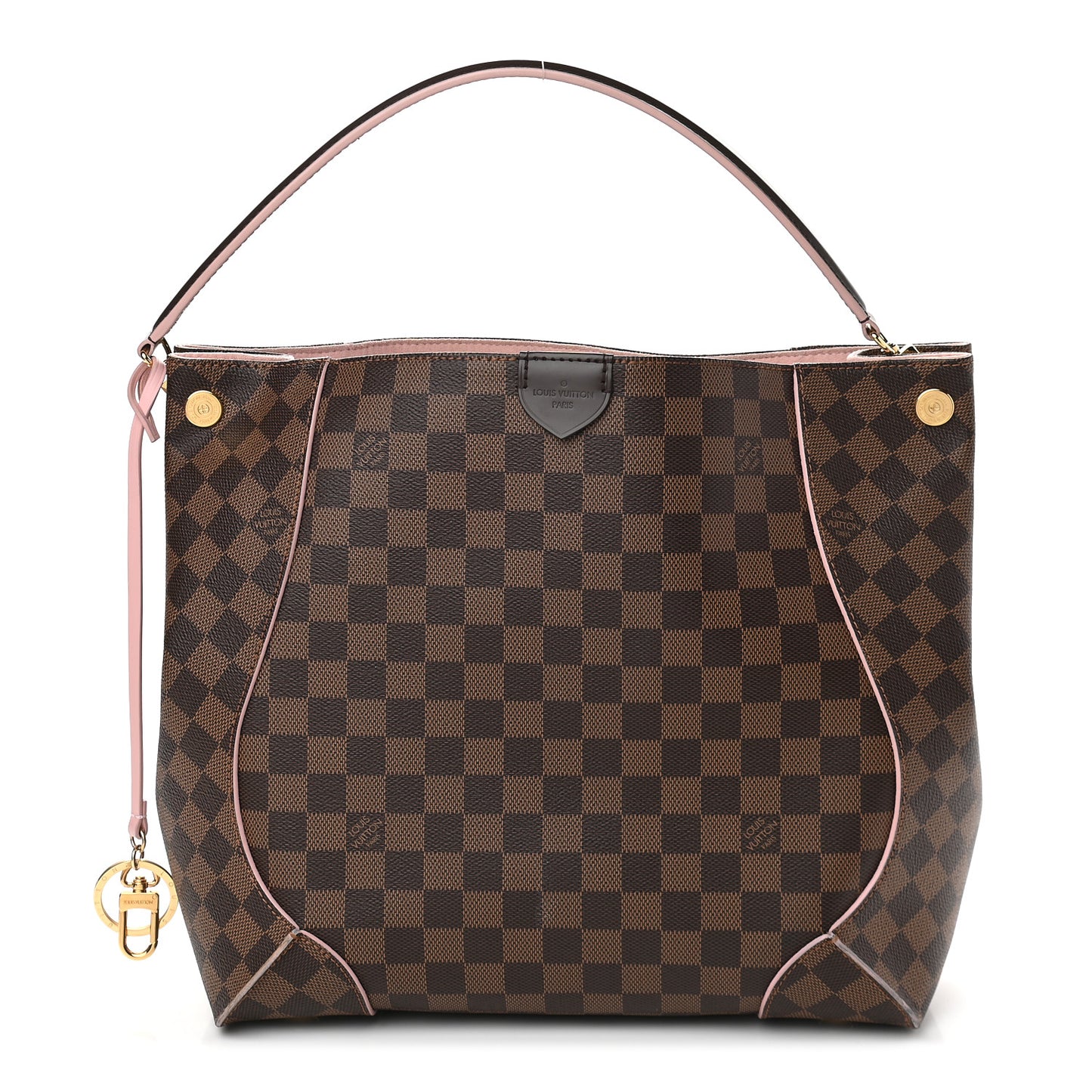Damier Ebene Caissa Hobo Rose Ballerine
